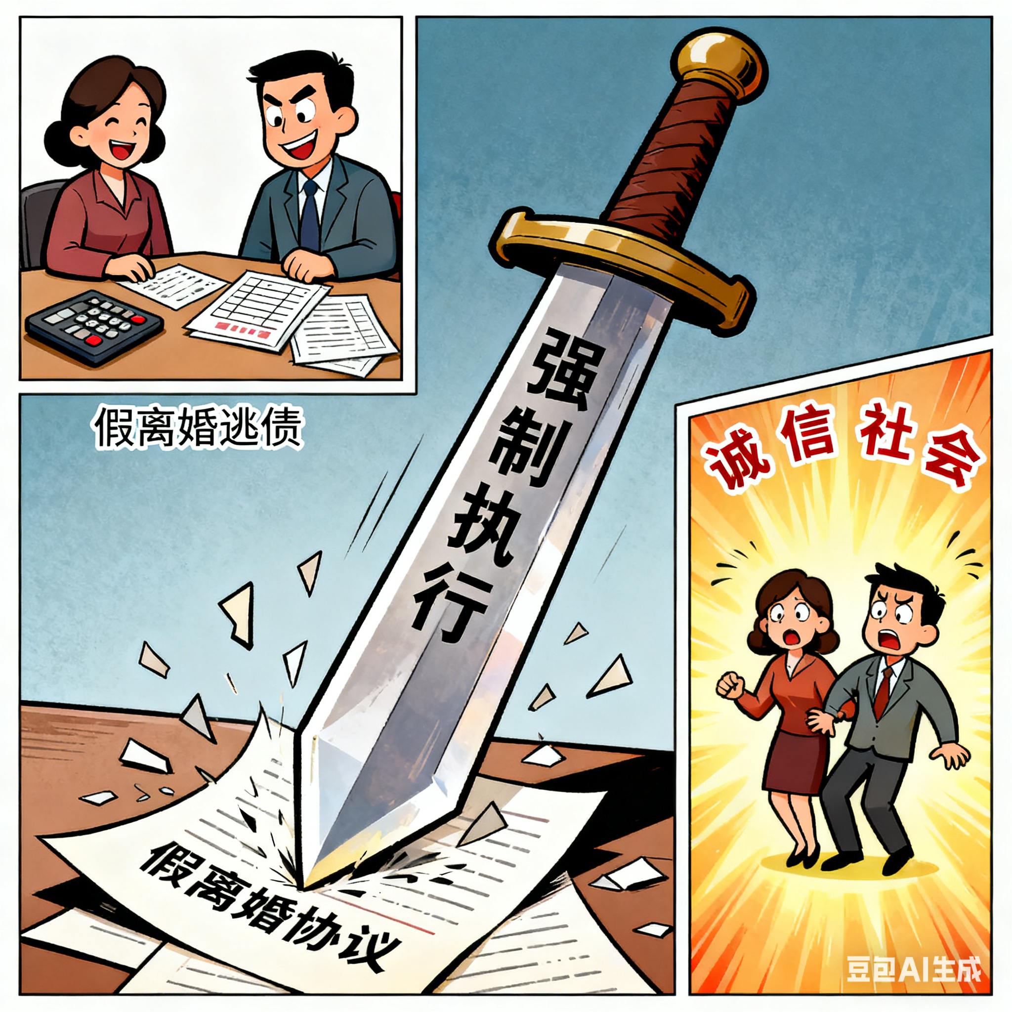 婚姻家事|（转载）“假离婚”真逃债？法律利剑斩断“逃债”迷梦