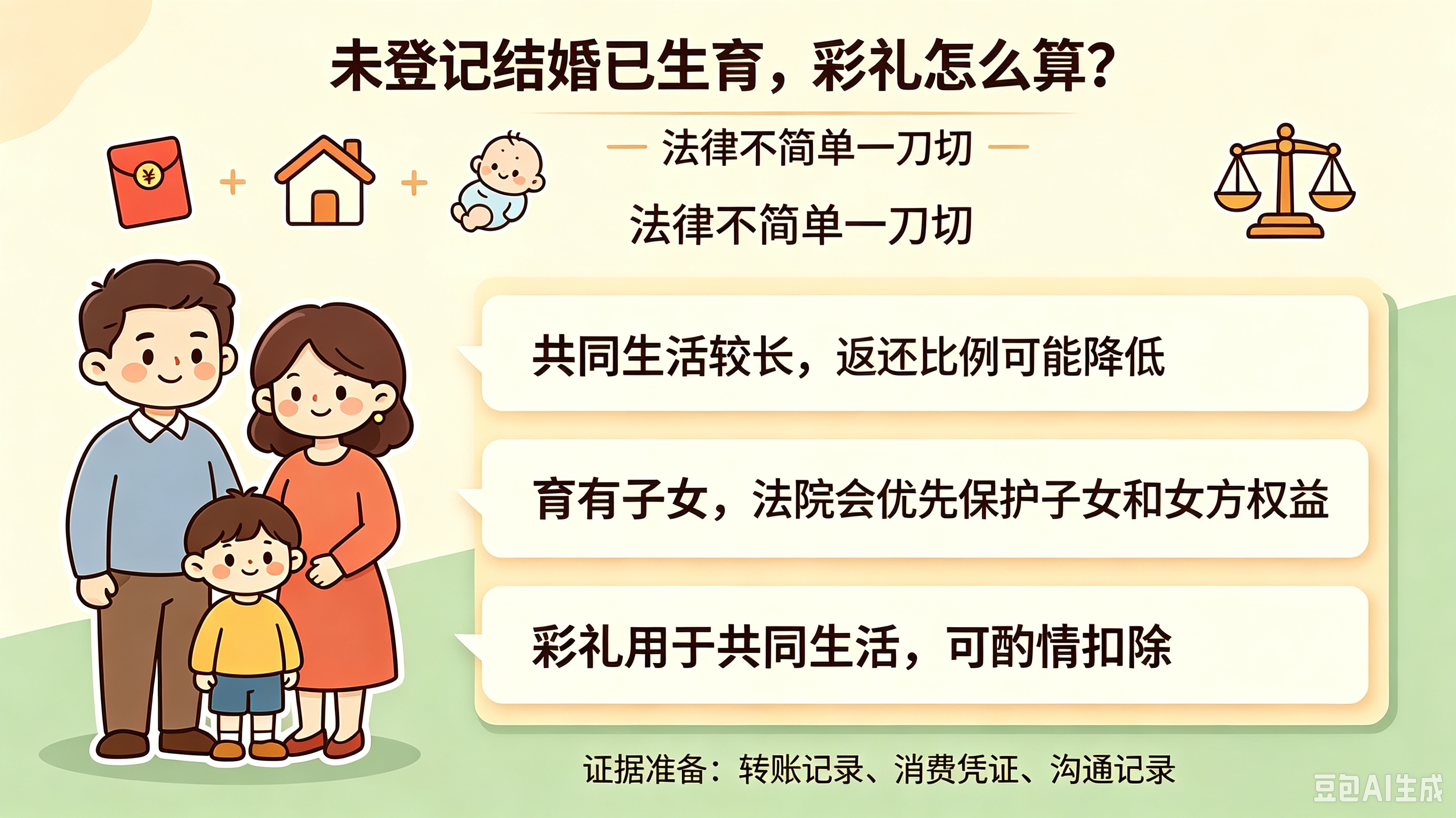 婚姻家事|（转载）未办理结婚登记且生育子女，彩礼是否应当返还？